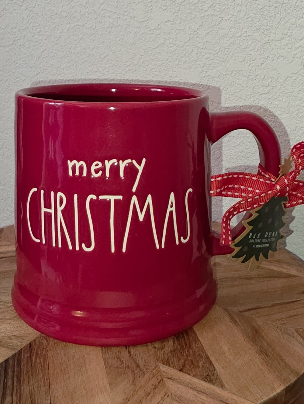 Rae Dunn Merry Christmas Red Ceramic Mug